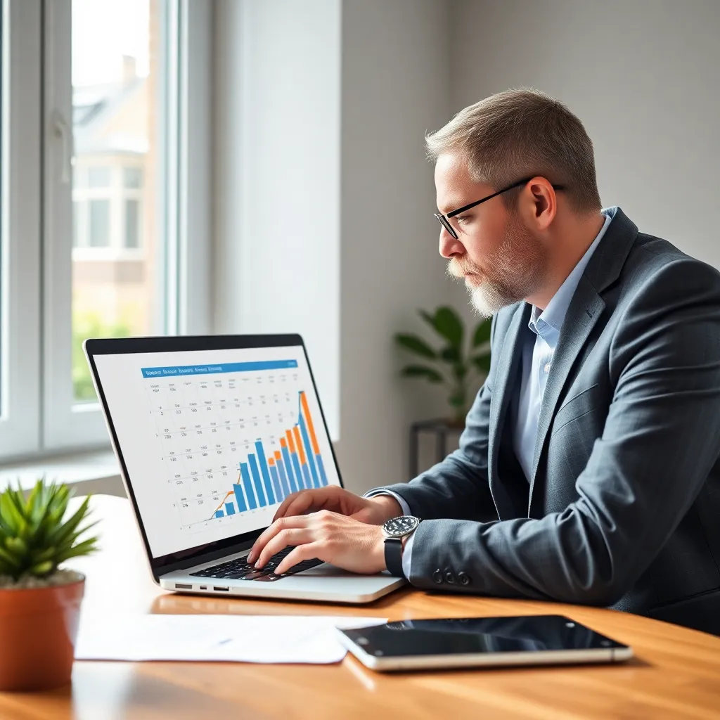 Professional die zijn carrièreplan implementeert en bijstuurt