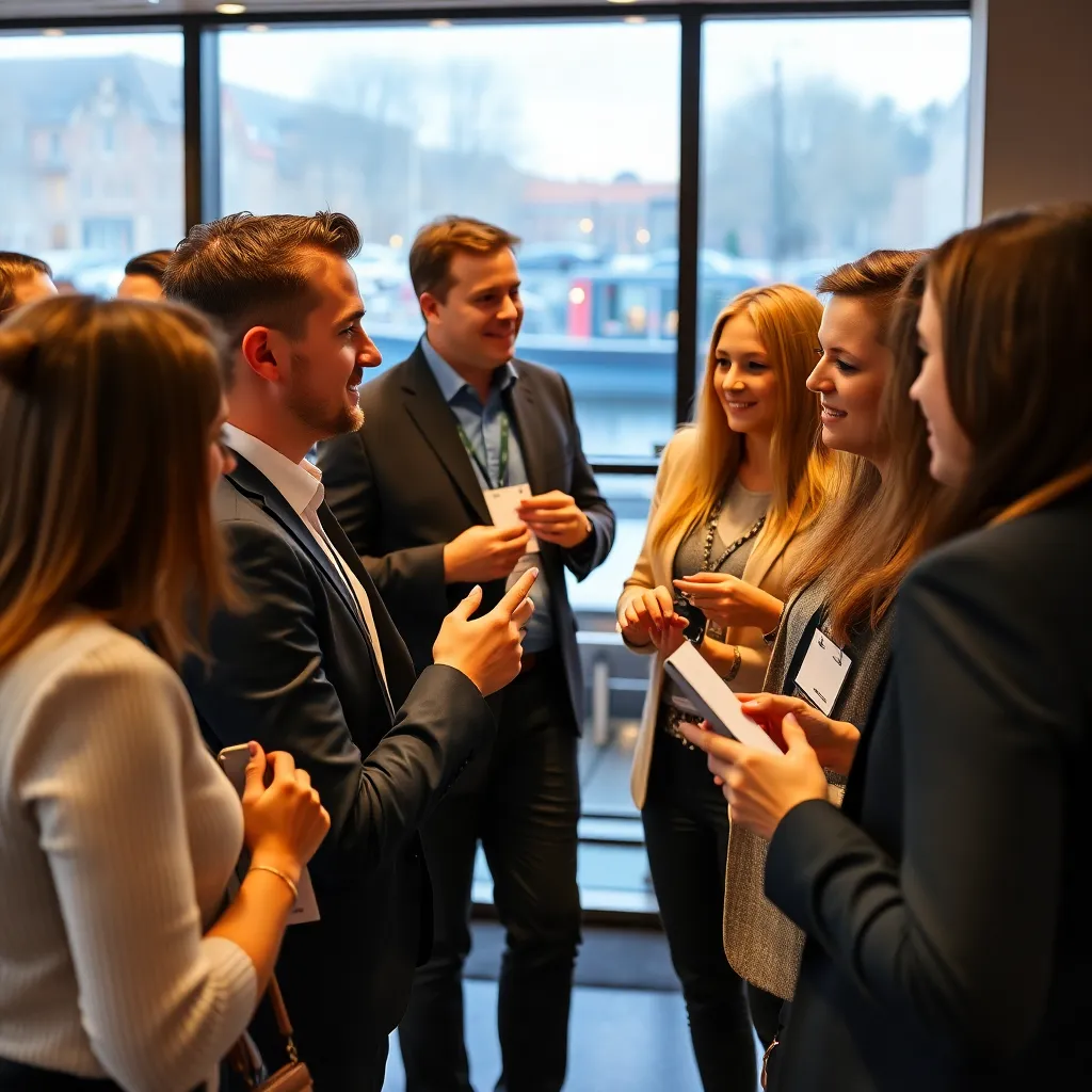 Nederlandse professionals tijdens netwerkevenement