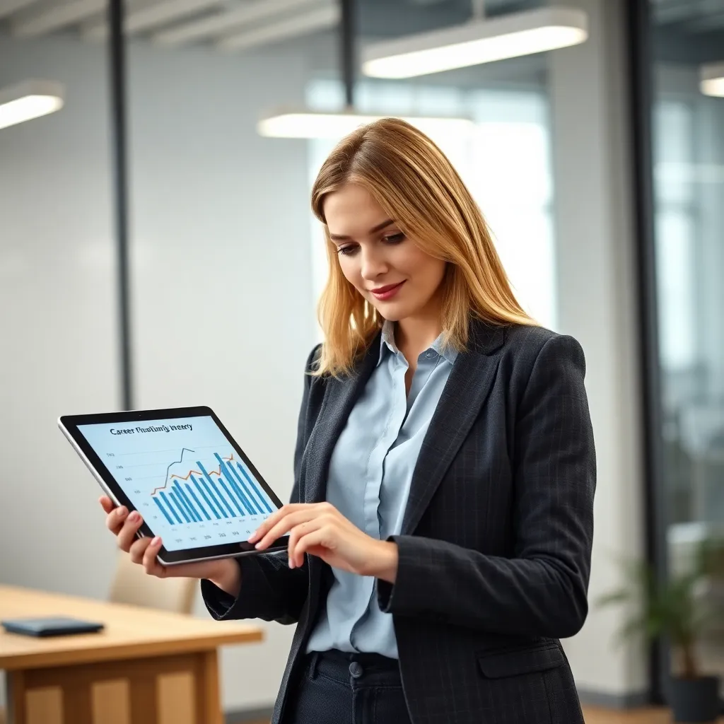 Professionals die samenwerken aan een carrièreontwikkelingsplan in een moderne vergaderruimte